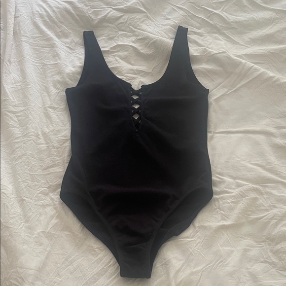 Forever 21 Tops - ✨ 3 for $20 Bundle Deal ✨ Forever 21 Black Lace-Up Bodysuit